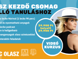 Livello 1 - Kezdő/Újrakezdő olasz videókurzus/podcast (16 epizód)