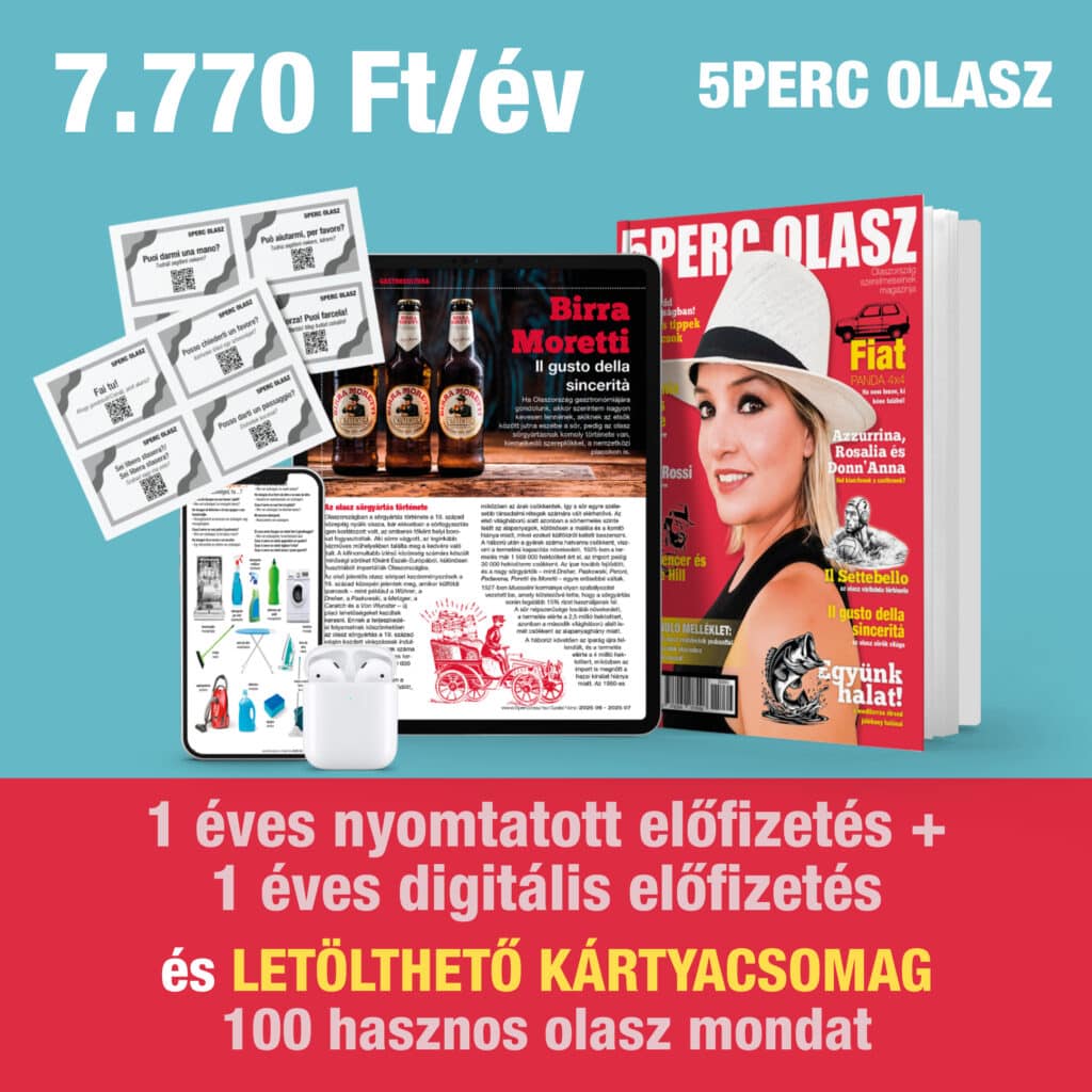 5 perc olasz

